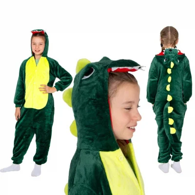 Pyžamo Krokodýl vel. 130-140 cm SPRINGOS KIGURUMI zeleno-žluté