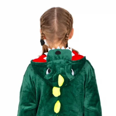 Pyžamo Krokodýl vel. 130-140 cm SPRINGOS KIGURUMI zeleno-žluté