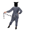 Pyžamo Lemur vel. S SPRINGOS KIGURUMI šedo-bílé
