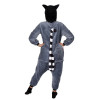 Pyžamo Lemur vel. L SPRINGOS KIGURUMI šedo-bílé