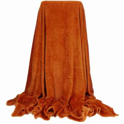 Deka se vzorem 200x220 cm SPRINGOS VESPA oranžová
