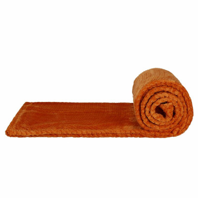 Deka se vzorem 200x220 cm SPRINGOS VESPA oranžová