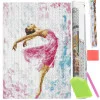 Diamantové malování 40x30 cm SPRINGOS ART Baletka v růžovém