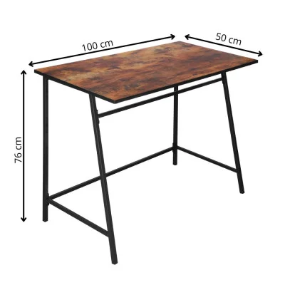 Psací stůl 100x50x75 cm SPRINGOS DESIGNLINE hnědý