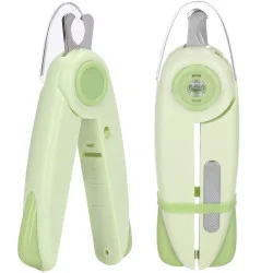 Nůžky na drápky s LED světlem SPRINGOS PA0312 zelené