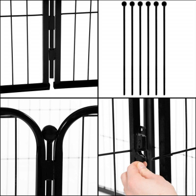 Skladací ohrádka pro psa - výběh pro štěnata 158x100 cm SPRINGOS PA1022