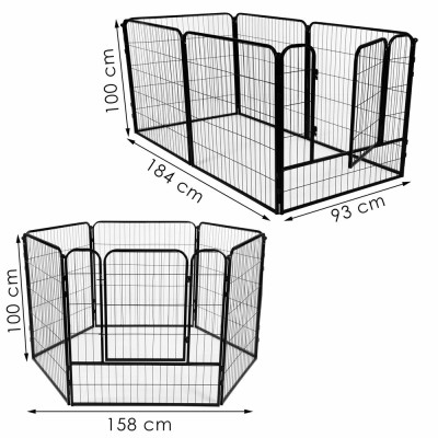 Skladací ohrádka pro psa - výběh pro štěnata 158x100 cm SPRINGOS PA1022