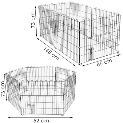 Skladací ohrádka pro psa - výběh pro štěnata 152x73 cm SPRINGOS PA1015