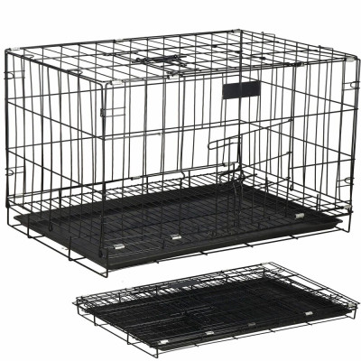 Klec pro zvířata 93x67x56 cm kovová SPRINGOS PA1014