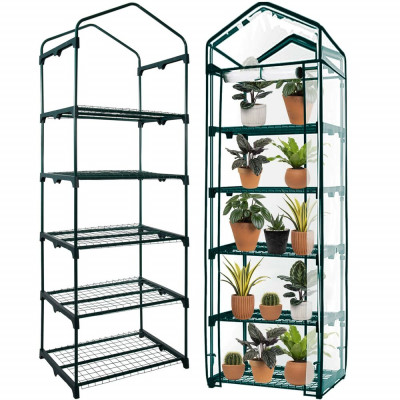 Zahradní foliovník 70x50x190 cm 5 polic SPRINGOS GT0007