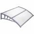 Vchodová stříška 120x75 cm SPRINGOS POLYROOF šedátransparentní