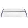 Vchodová stříška 120x75 cm SPRINGOS POLYROOF šedátransparentní