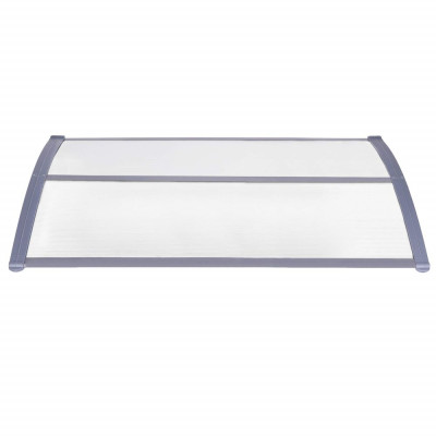 Vchodová stříška 120x75 cm SPRINGOS POLYROOF šedá/transparentní