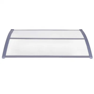 Vchodová stříška 120x75 cm SPRINGOS POLYROOF šedátransparentní