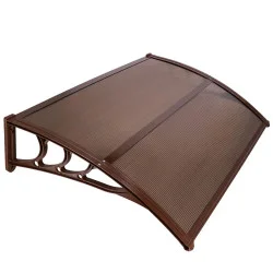 Vchodová stříška 150x75 cm SPRINGOS POLYROOF hnědá