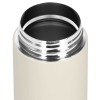 Nerezová termoska s teploměrem 420 ml SPRINGOS THERMOS krémová