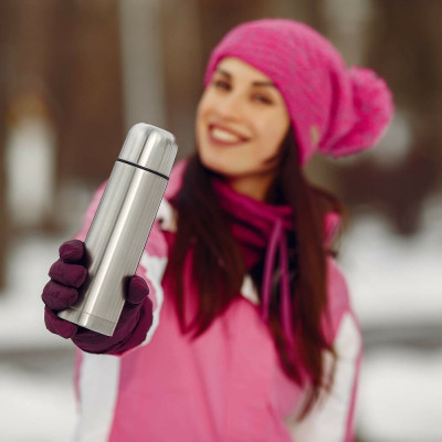 Nerezová termoska 750 ml SPRINGOS WARMO stříbrná