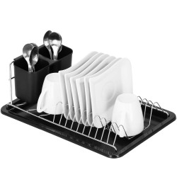 Odkapávač na nádobí 40x19 cm SPRINGOS SECADO černý