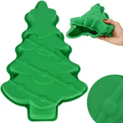 Forma na pečení Stromeček silikonová 30x22 cm SPRINGOS KI0123 zelená