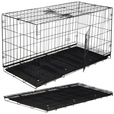 Klec pro zvířata 130x70x61 cm kovová SPRINGOS PA1082