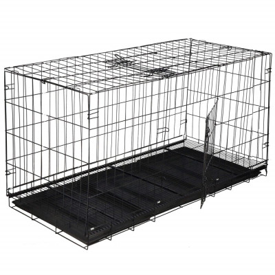 Klec pro zvířata 130x70x61 cm kovová SPRINGOS PA1082