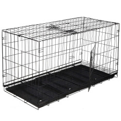 Klec pro zvířata 130x70x61 cm kovová SPRINGOS PA1082