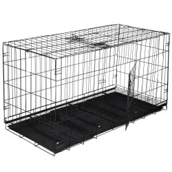 Klec pro zvířata 130x70x61 cm kovová SPRINGOS PA1082