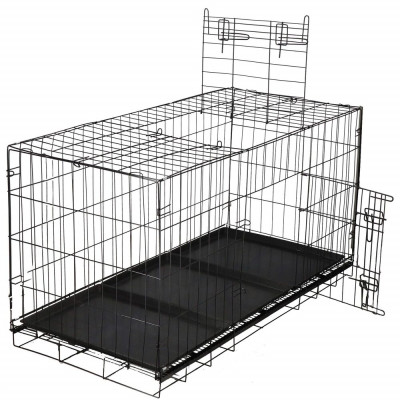 Klec pro zvířata 130x70x61 cm kovová SPRINGOS PA1082