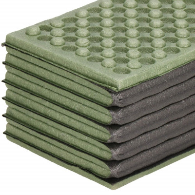 Turistická karimatka 182x60 cm SPRINGOS PM0010 zelenášedá