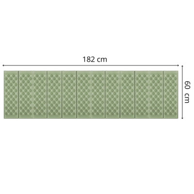 Turistická karimatka 182x60 cm SPRINGOS PM0010 zelenášedá
