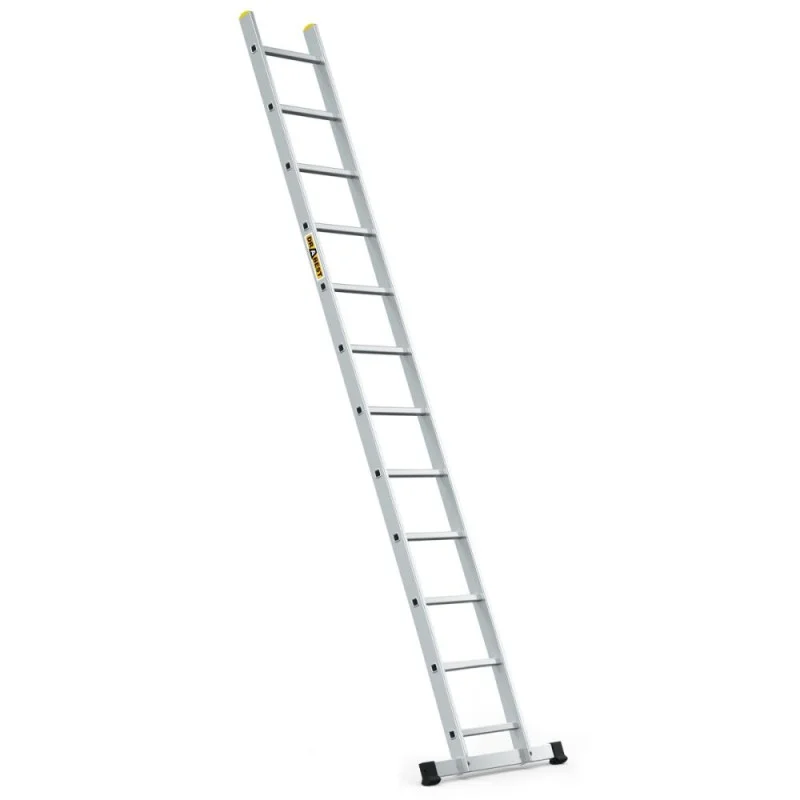 Hliníkový žebřík 1x12 příček jednodílný DRABEST DP-12 PRO Hliníkový žebřík 1x12 příček jednodílný DRABEST DP-12 PRO