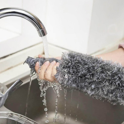 Teleskopická prachovka se 2 nástavci 75-255 cm SPRINGOS HA7462 šedá