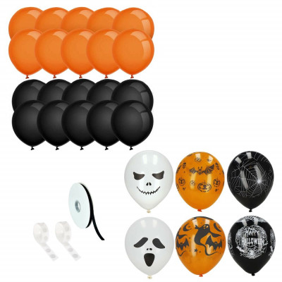 HA5216 HALLOWEENSKÉ DEKORACE 30 PRVKŮ.