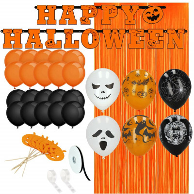 HA5216 HALLOWEENSKÉ DEKORACE 30 PRVKŮ.