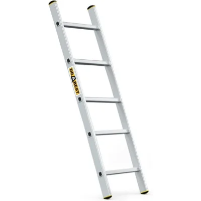 Hliníkový žebřík 1x5 příček jednodílný DRABEST DP-5 PRO