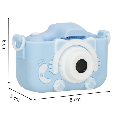 Dětský digitální fotoaparát 40Mpx 32GB SPRINGOS ZIPPY modrý