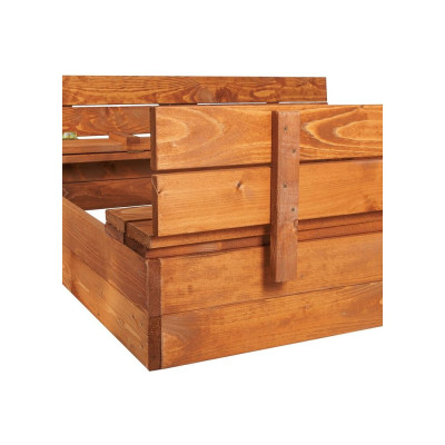 Dětské pískoviště s krytem 120x120 cm SPRINGOS + podložka