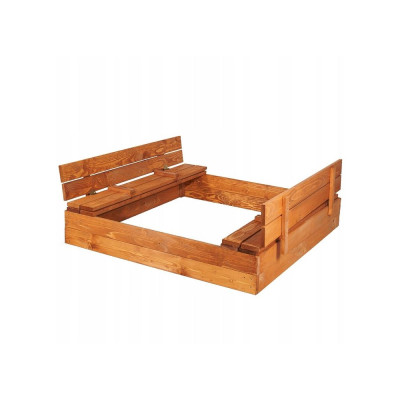 Dětské pískoviště s krytem 120x120 cm SPRINGOS + podložka