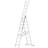 Hliníkový žebřík 3x9 příček 5,06 m třídílný HIGHER 6309