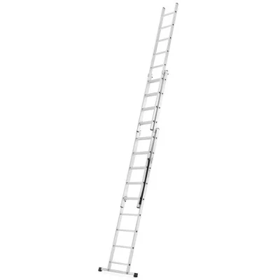 Hliníkový žebřík 3x9 příček 5,06 m třídílný HIGHER 6309