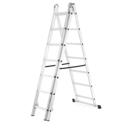 Hliníkový žebřík 3x7 příček 4,25 m třídílný HIGHER 6307