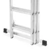 Hliníkový žebřík 3x7 příček 4,25 m třídílný HIGHER 6307