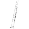 Hliníkový žebřík 3x7 příček 4,25 m třídílný HIGHER 6307