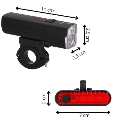Prémiová LED světla na kolo SPRINGOS BA0081