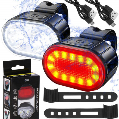 LED světla na kolo SPRINGOS BA0082