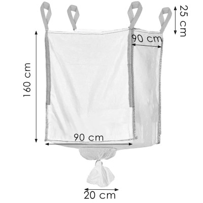 Zahradní vak s uchy a trychtýřem 1300l SPRINGOS BIG BAG