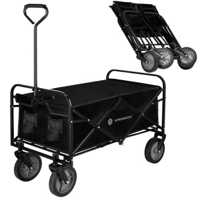 Skládací vozík 80 kg SPRINGOS GA0084 černý