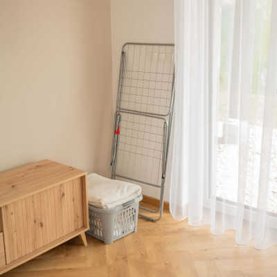 Sušák na prádlo SPRINGOS ESSENTIAL stříbrný