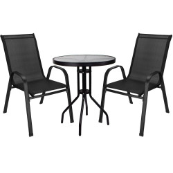 Set zahradního nábytku SPRINGOS MONZA GF0074 černý