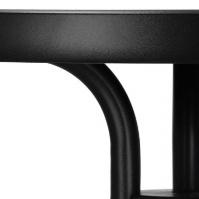 Zahradní stolek 60 cm SPRINGOS BISTRO BLACK černý